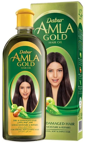 Dabur Amla Gold Hair Oil (Haaröl für langes, weiches & kräftiges Haar) 300ml
