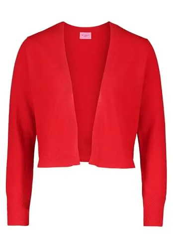 Strickjacke BETTY BARCLAY aus 100% Kaschmir - Elegante Damen Strickjacke in Rot, aus hochwertigem 100% Kaschmir, ideal für schlichte Layering-Looks ohne Verschluss. Ein Must-have für jeden Kleiderschrank!