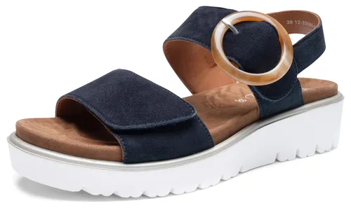 Ara Bequeme Sandale in Blau, Größe 39 - Wanderschuhe für Damen, ideal für warme Tage mit rutschfester Gummisohle und weichem Innenmaterial aus Leder für maximalen Komfort.
