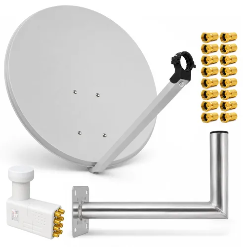 PremiumX Satelliten-Komplettanlage 80cm