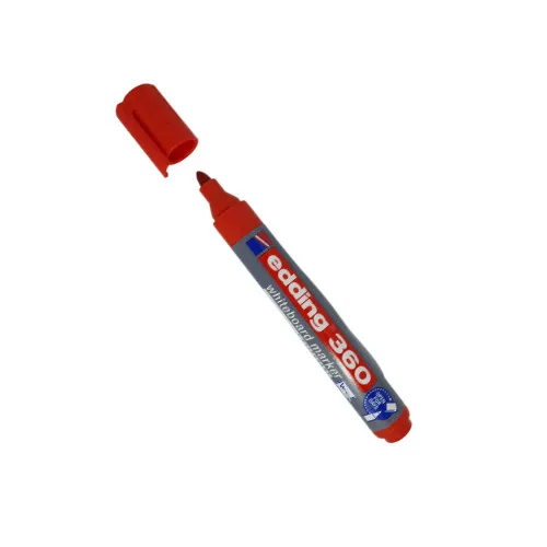 Edding Marker 360 rot fürs Whiteboard Flipchartstift Folienstift Boardmarker