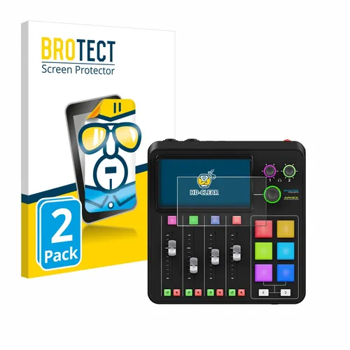 2x Display Schutz Folie für Rode Rodecaster Duo Zubehör Transparent