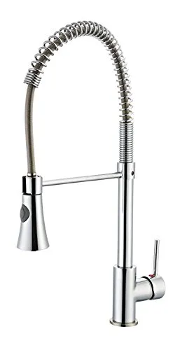 eisl Küchenarmatur LEON mit Geschirrbrause - Elegante Niederdruckarmatur für die moderne Küche mit innovativem Dripless-Strahlregler, der Nachtropfen verhindert. 360° schwenkbar und ausziehbar für maximalen Komfort.