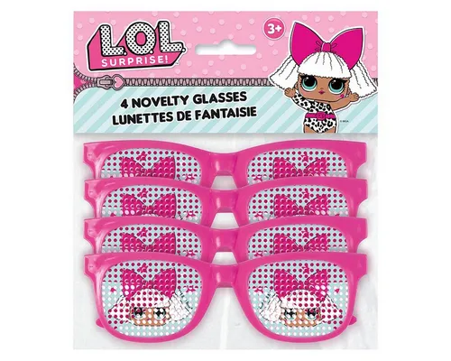 Unique Industries Inc. Verkleidungsmaske Brille LOL Surprise! 4Stk.