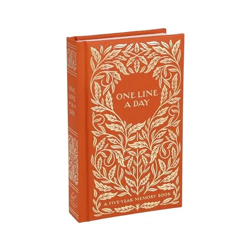 Gilded One Line a Day: A Five-Year Memory Book in weiß von Chronicle Books