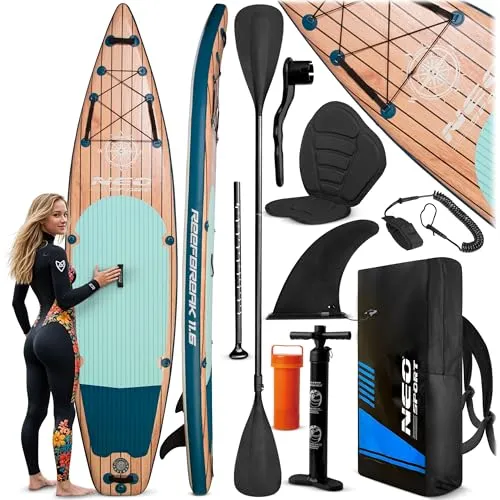 Neo-Sport Aufblasbares Stand Up Paddle Board 350 cm mit Zubehör