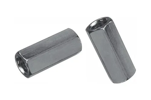 VERBINDUNGSMUTTER Sechskant M8 x 40 mm verzinkt Distanzmutter Gewindemuffe 2 x