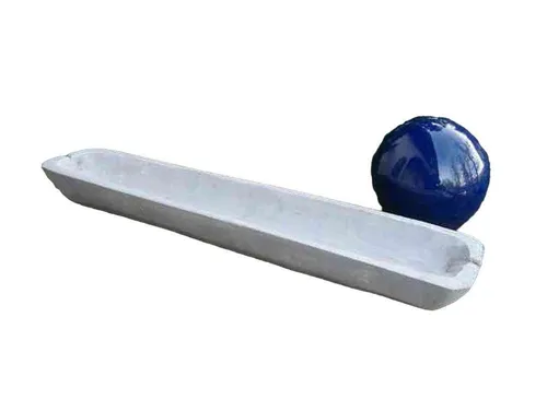 Deko-Impression Dekoschale Holzschale, Holzmolle, Holz-Tablett massiv, rustikal, grau 59 x 12 cm (1 St)