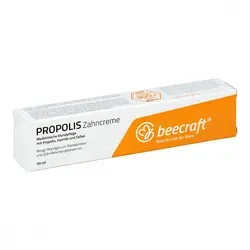 Beecraft Propolis Zahncreme - Fluoridefreie Zahncreme mit antibakteriellem Propolis-Extrakt, ideal zur Vorbeugung von Parodontose und Zahnfleischproblemen, für eine sanfte und gründliche Zahnpflege.