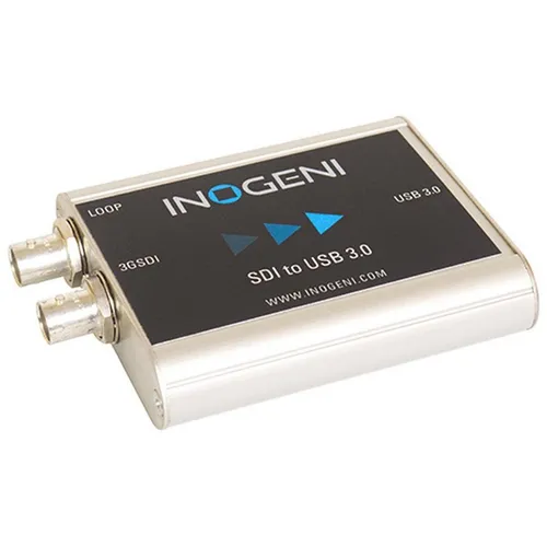 Inogeni SDI2USB3 Konverter - Video Adapter für SDI zu USB 3.0, bietet eine einfache Lösung zur Verbindung von SDI-Kameras und Geräten, ideal für Live-Streaming und professionelle Videoanwendungen.