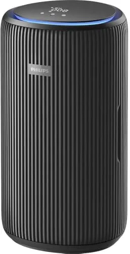 Philips Luftreiniger AC3221/13 - 3-Schichten-HEPA-Filtersystem, 520 m³/h CADR für Räume bis 135 m², leise und energieeffizient mit App-Steuerung