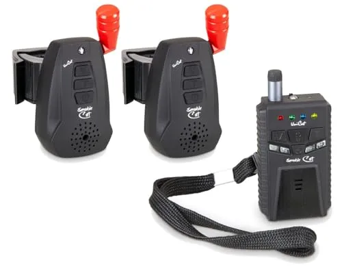 UNI CAT Sensible Cat 2er Set Wels Bissanzeiger - Optische und akustische Bissanzeiger für Welsangeln, schwarz, ideal für präzises und erfolgreiches Angeln.