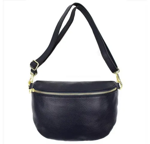 Sa-Lucca Bauchtasche Damen Bauchtasche Umhängetasche Cross Body Bag echt Leder, echt Leder, Made in Italy