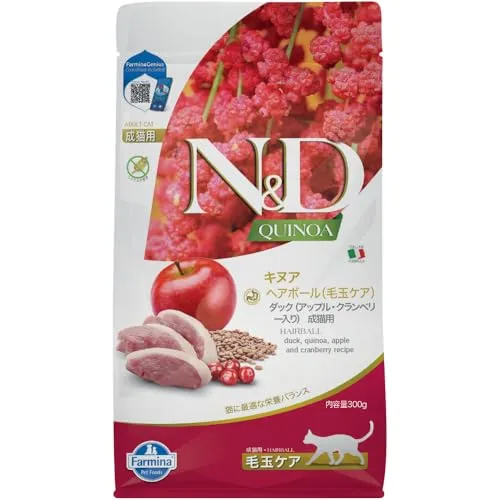 FARMINA ND Cat Quinoa Hairball Ente 300 g von Farmina