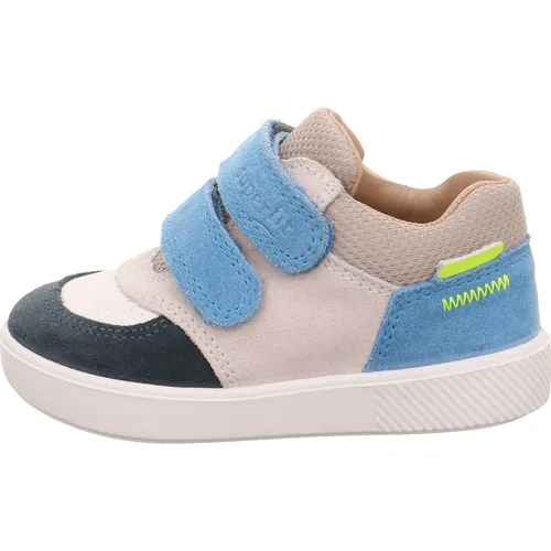 Superfit Jungen Supies Sneaker, Mehrfarbig 9030, 28 EU - Sneaker mit herausnehmbarer Einlegesohle aus chromfreiem Leder, ideal für gesunde Füße und einfaches Anziehen dank 2 Klettverschlüssen.