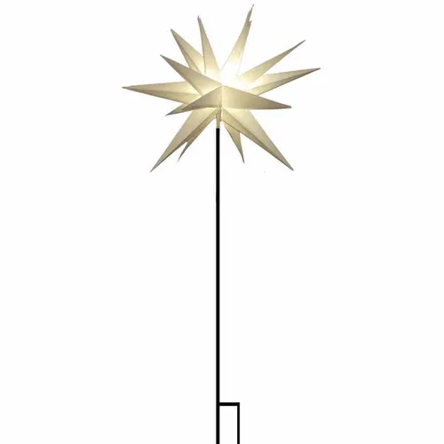FHS LED Stern mit Stab - 58 cm, warmweiß - Lampen | Dekorativer LED-Stern aus Kunststoff, mit integriertem Netzteil und Timerfunktion für festliche Stimmung.