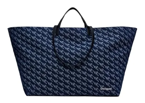 Desigual Women's Fabric Shopping Bag in Blue in blau von Desigual