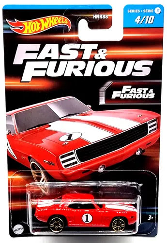 Hot Wheels Fast & Furious Serie 3 car `69 Camaro 4/10
