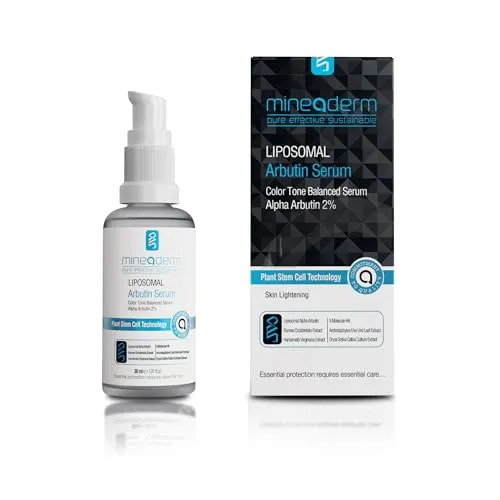 Mineaderm Liposomales Arbutin Serum – Intensivpflege für einen ebenmäßigen Teint - Gesichtsserum mit 5-fach Hyaluronsäure, Niacinamid und Alpha-Arbutin zur Reduzierung von Hautunreinheiten und Hyperpigmentierung – für alle Hauttypen geeignet.