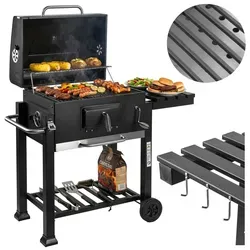 Vulcan Holzkohlegrill mit Gusseisenrost für den Garten
