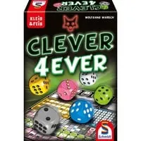 Schmidt Spiele 49424 Clever 4-Ever - Buntes Würfelspiel für 1-4 Spieler, ideal für Solo- und Duell-Variante, Spieldauer ca. 30 Minuten