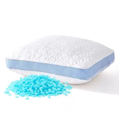 MKS Wolkenkissen Air 80x80 – Ergonomisches, Höhenverstellbares Memory Foam Nackenkissen – Kühlendes, Atmungsaktives Schlafkissen für Rücken-, Seiten- & Bauchschläfer
