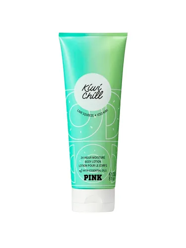 Victoria's Secret Pink Kiwi Chill Body Lotion 236ml - Ganzkörperpflege mit erfrischendem Kiwi-Duft, ideal für eine belebende Hautpflege und ein frisches Gefühl den ganzen Tag.