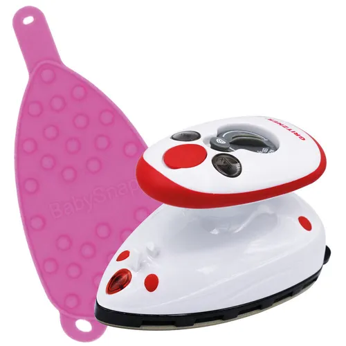Gritzner Bügeleisen mini (rot) mit pinker Ablage