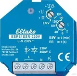 Eltako ESR61SSR-230V Stromstoß-Schaltrelais - Geräuschloses Solid-State-Relais für 230V, ideal für effizientes Schalten von LED- und Glühlampen bis 400W mit minimalem Stand-by-Verlust.