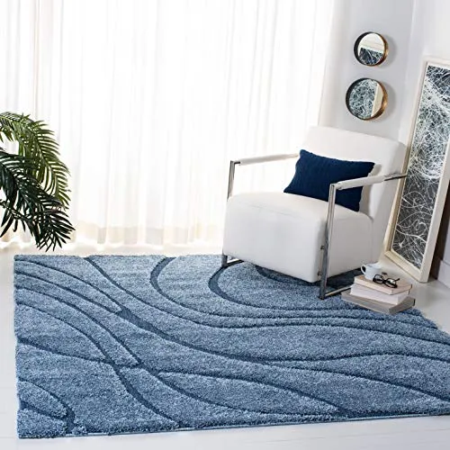 SAFAVIEH Zottelig Teppich für Wohnzimmer, Esszimmer, Schlafzimmer