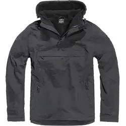 Brandit Windbreaker Anorak schwarz, XL - Funktionsjacke, wind- und wasserabweisend mit Fleece-Futter für optimale Wärme und Komfort, ideal für Outdoor-Aktivitäten und wechselhaftes Wetter.