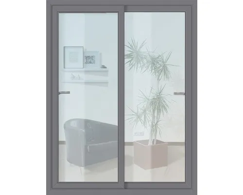 Produktbild Schiebetür Kunststoff anthrazit 1800x2100 mm