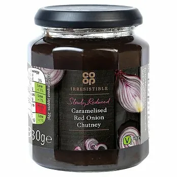 Co-op Irresistible Caramelised Red Onion Chutney, 330g von Co-op