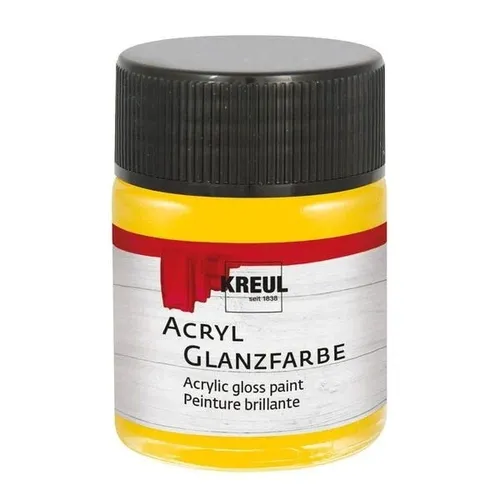 Kreul Acryl Glanzfarbe Sonnengelb 50ml 100ml/7,18 Euro