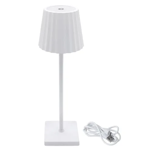 Spetebo LED Akku Touch Leuchte - 3 Leuchtmodi, USB-C aufladbar - Energiesparlampe mit 3 Leuchtmodi (warm/kalt/gemischt) und dimmbarer Touch-Steuerung. Ideal für stimmungsvolle Tisch- und Dekobeleuchtung, Akku hält bis zu 90 Stunden.