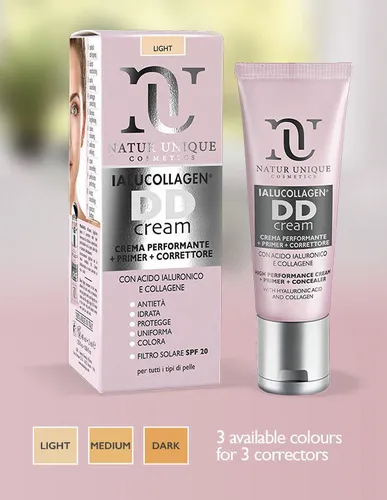 Natur Unique Cosmetics Dd Cream Dark Color 40ml + 2ml Concealer