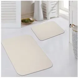 Carpetia Teppich Moderner Creme Teppich samtig weich pflegeleicht, rechteckig beige rechteckig | 60 cm x 100 cm