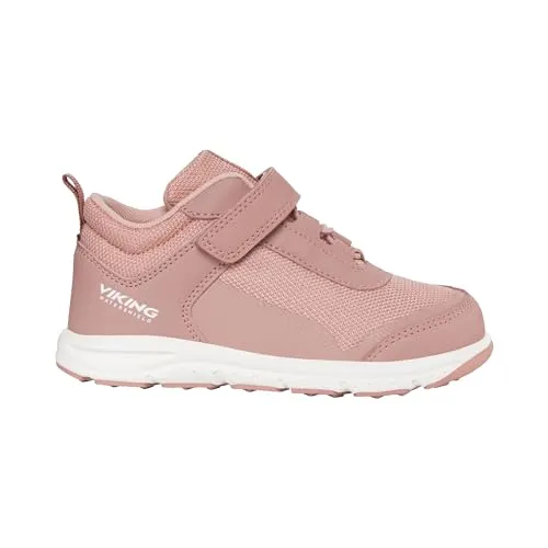 Viking Unisex Kinder Knapper Mid WP 1V, Light Pink, 27 - Stiefel für Jungen, ideal für nasses Wetter mit wasserdichter Membran und ergonomischem Design für wachsende Füße.