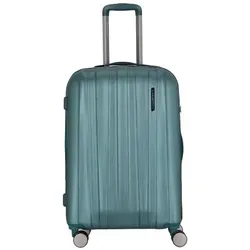 Polestream Moonrock 4 Rollen Trolley 69 cm - Grün - Koffer mit Dehnfalte für zusätzliches Volumen, ideal für Reisen und flexibles Packen.