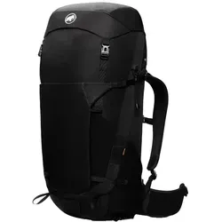 Mammut Lithium 50 black - Robuster Trekkingrucksack - Rucksäcke für anspruchsvolle Touren, 50L Volumen, aus recycelten Materialien, PFC-frei. Anatomisch geformte Gurte für hohen Tragekomfort und anpassbare Rückenlänge.