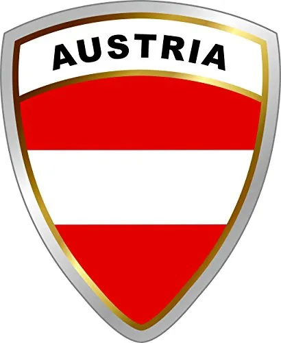 carstyling XXL Aufkleber Österreich Wappen Dimension 45 x 35 mm