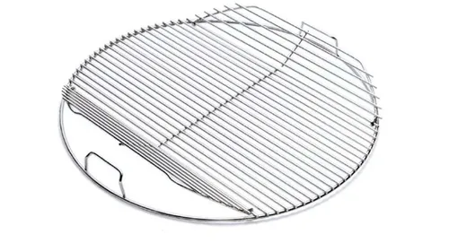 Weber Grillrost 47 cm klappbar aus Edelstahl - WEBER ZUBEHÖR - Klappbarer Grillrost für Holzkohlegrills, ermöglicht einfaches Nachlegen der Kohle und ist aus langlebigem Edelstahl gefertigt.