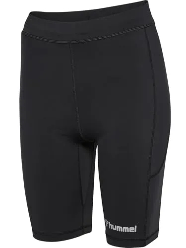 hummel Damen Leggings-Shorts ActiveStretch - Verstellbar in Größe M - Kurze Sporthosen mit ActiveStretch-Material für optimale Bewegungsfreiheit. Verstellbare Taille und reflektierende Details erhöhen den Komfort und die Sichtbarkeit bei Dunkelheit.