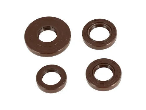 Set: Wellendichtringe Motor kpl, braun, Staublippe - für Simson S51, S70, S53, S