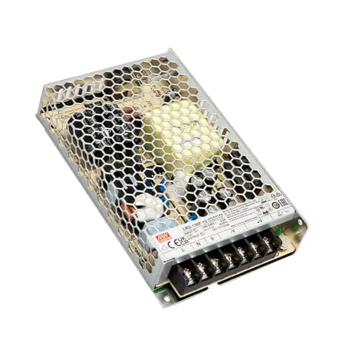 MeanWell LRS-150F-12 LED Trafo - 12V, 150W Niedervolt Trafo mit geschlossener Bauform, Überlast- und Kurzschlussschutz, ideal für sichere LED-Anwendungen.