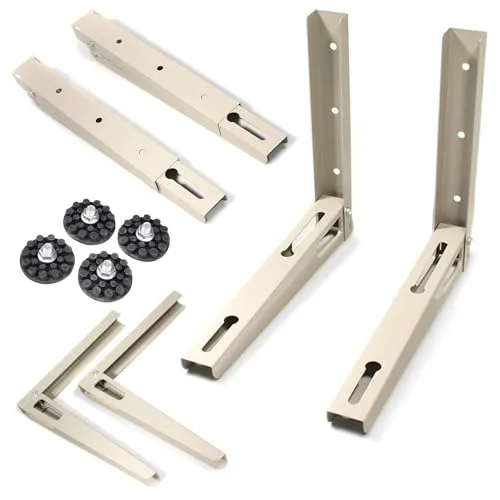 Maclean MC-621 - Tragbare Klimagerätehalterung bis 100kg - Handy-Gadgets: Hochwertige Klimagerätehalterung aus korrosionsbeständigem Stahl, ideal für Außenklimageräte bis 100 kg, einfach zu montieren.