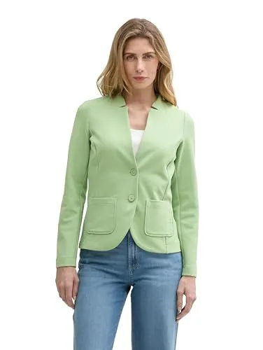 TOM TAILOR Damen Blazer 1038703 in True Green, Größe 44 von Tom Tailor