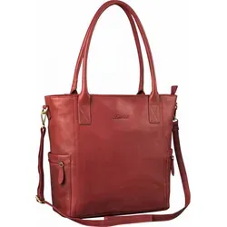 Benthill Damen Shopper Leder - Umhängetasche aus echtem Rindsleder, elegantes Vintage-Design und viel Stauraum für den Alltag