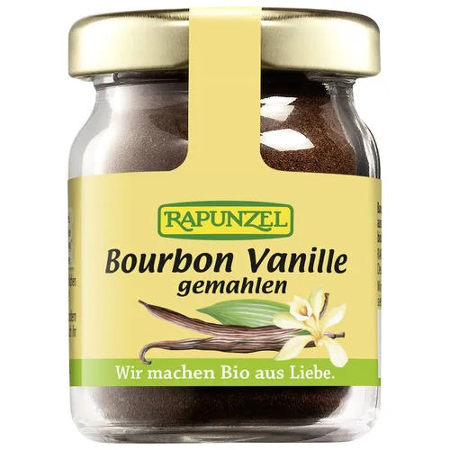 RAPUNZEL Bio Bourbon Vanille Pulver - Aromatische Backzutat - Klassische Backzutaten, verfeinert Ihre Backkreationen mit einer erlesenen Note von Bourbon Vanille für unwiderstehliche Desserts und Gebäck.