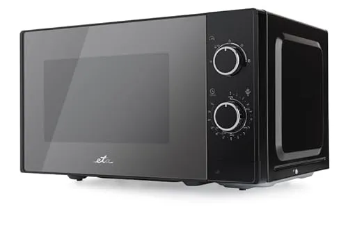 ETA Marvello Mikrowelle I 20 L I 700 W I 5 Leistungsstufen I Auftaufunktion I Schwarz